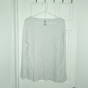 Next Level Apparel Light Gray Long Sleeve Tee